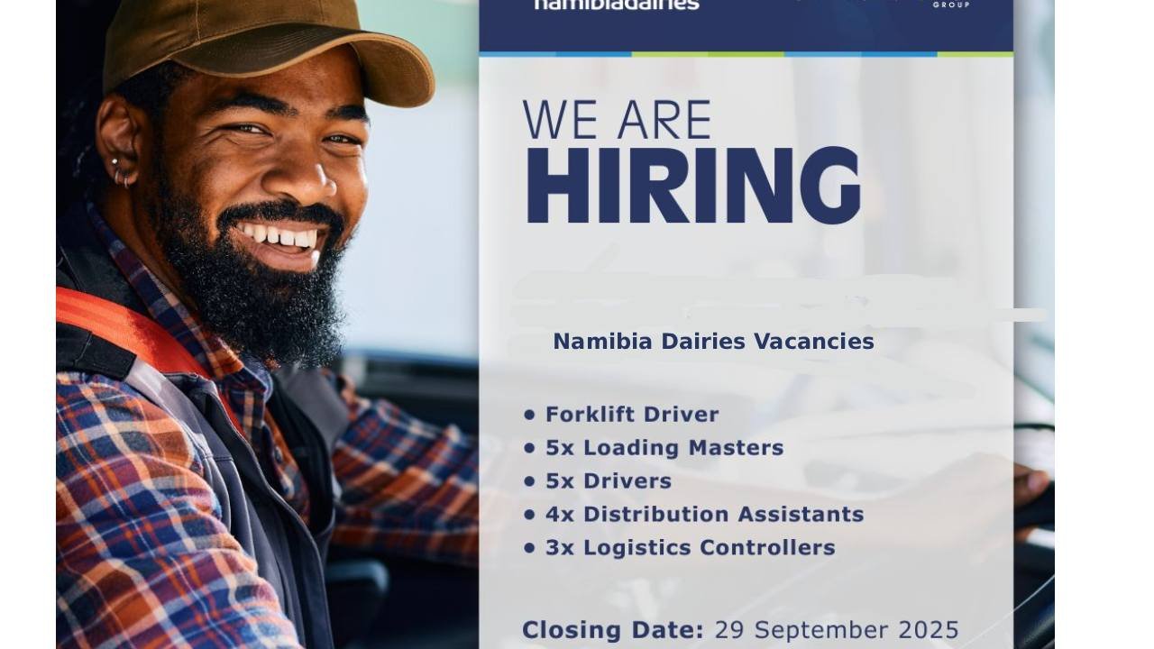 Namibia Dairies recruitment ( September 2025) : Open Jobs /Online application