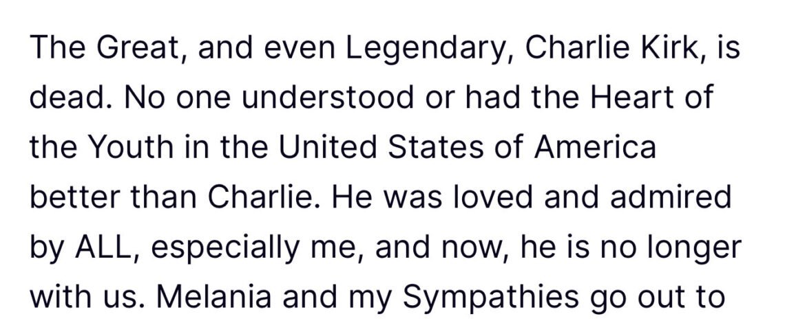 Live updates: Trump confirms Charlie Kirk is dead